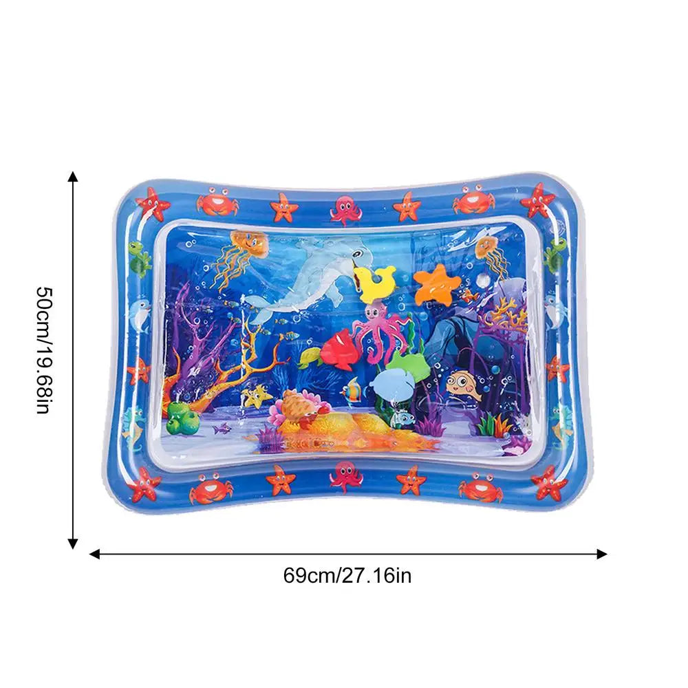 Sensory Water Play Mat for Cats Thickened Water Sensory Pad for Kidsinteractive Play Inflatable Water Mat for Cat and Dog Water