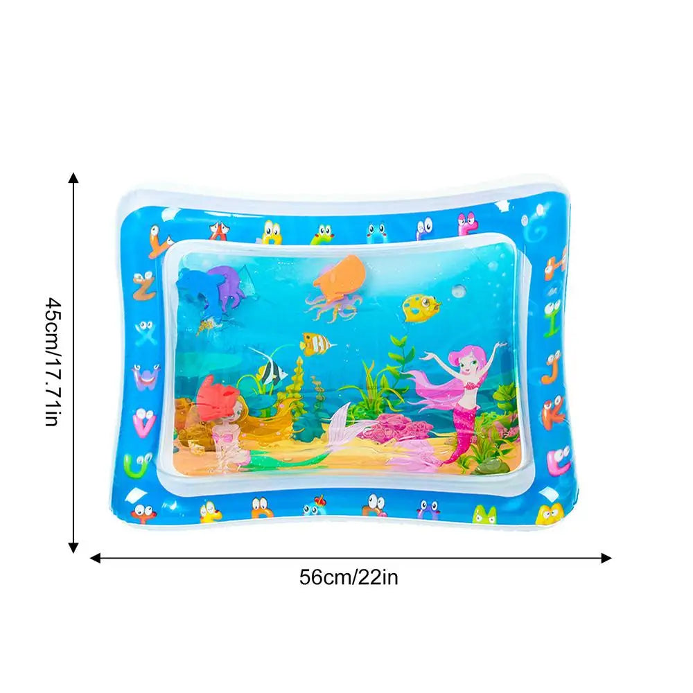 Sensory Water Play Mat for Cats Thickened Water Sensory Pad for Kidsinteractive Play Inflatable Water Mat for Cat and Dog Water