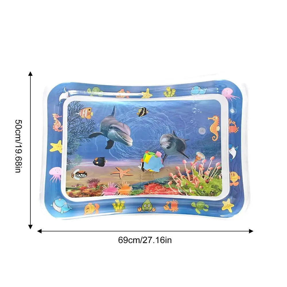Sensory Water Play Mat for Cats Thickened Water Sensory Pad for Kidsinteractive Play Inflatable Water Mat for Cat and Dog Water
