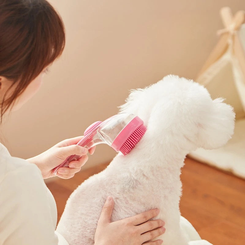 Pet Bathing Brush for Dog Cat Soft Silicone Massager Shower Bathing Brush Clean Tool Dog Cleaning Grooming Supplies