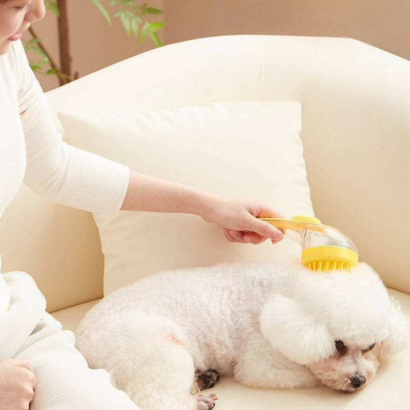 Pet Bathing Brush for Dog Cat Soft Silicone Massager Shower Bathing Brush Clean Tool Dog Cleaning Grooming Supplies