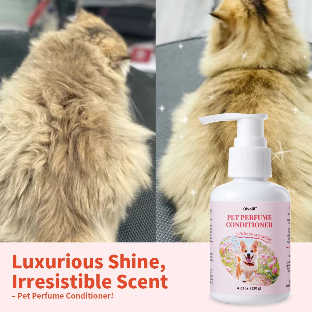 Oatmeal Aloe Pet Conditioner Smooths Prevents Tangling Moisturizing Formula Makes Coat Soft Shiny Long Lasting Fragrance