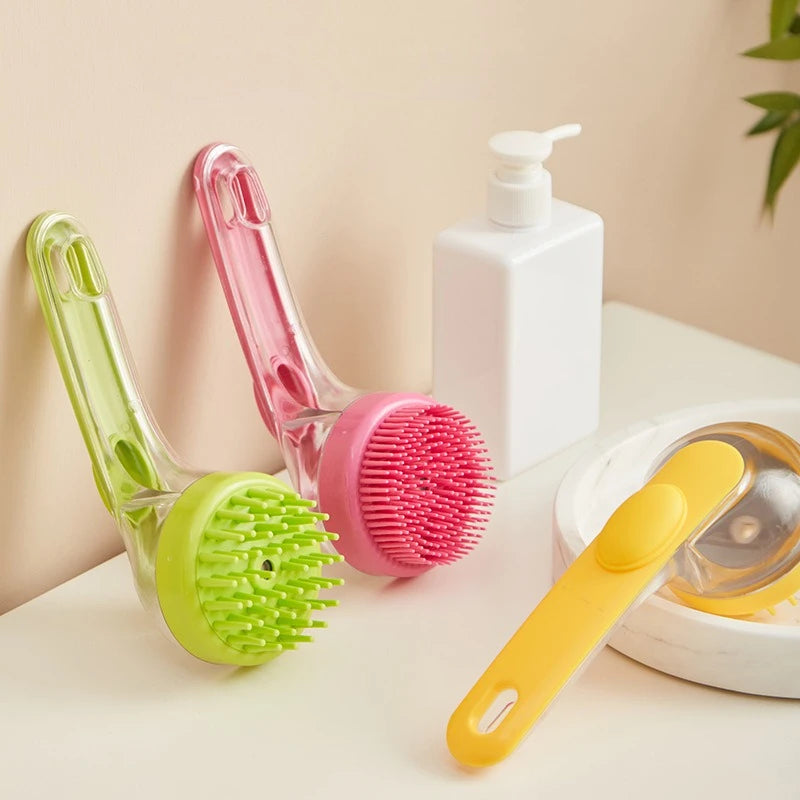 Pet Bathing Brush for Dog Cat Soft Silicone Massager Shower Bathing Brush Clean Tool Dog Cleaning Grooming Supplies