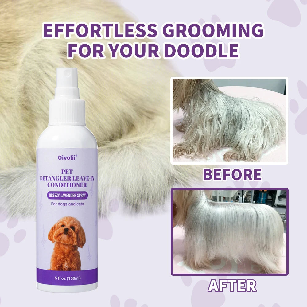 Oatmeal Aloe Pet Conditioner Smooths Prevents Tangling Moisturizing Formula Makes Coat Soft Shiny Long Lasting Fragrance