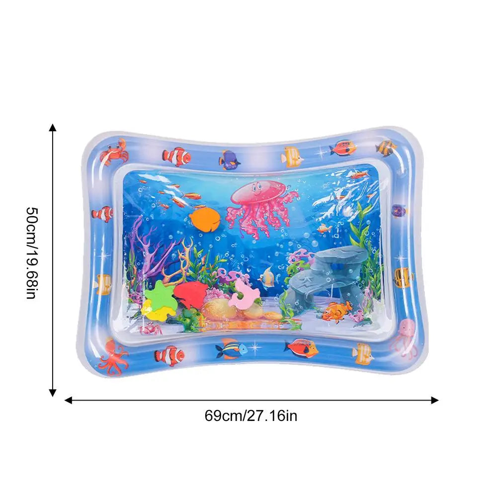 Sensory Water Play Mat for Cats Thickened Water Sensory Pad for Kidsinteractive Play Inflatable Water Mat for Cat and Dog Water