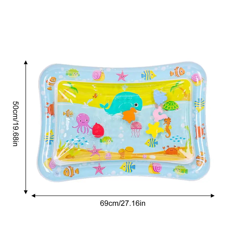 Sensory Water Play Mat for Cats Thickened Water Sensory Pad for Kidsinteractive Play Inflatable Water Mat for Cat and Dog Water